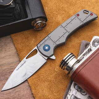 Nóż składany Boker Plus P-51 - Damast