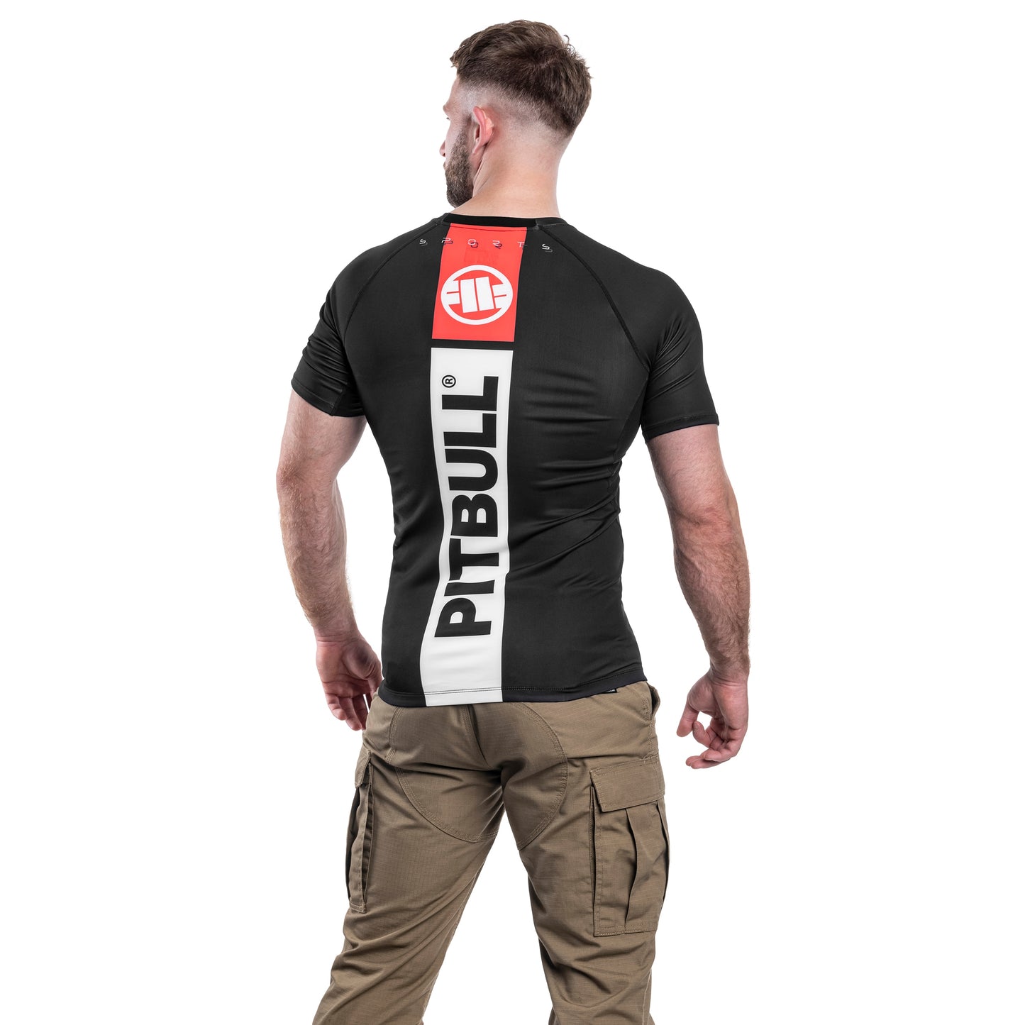 Koszulka termoaktywna Pitbull Rashguard Hilltop Sports II - Black