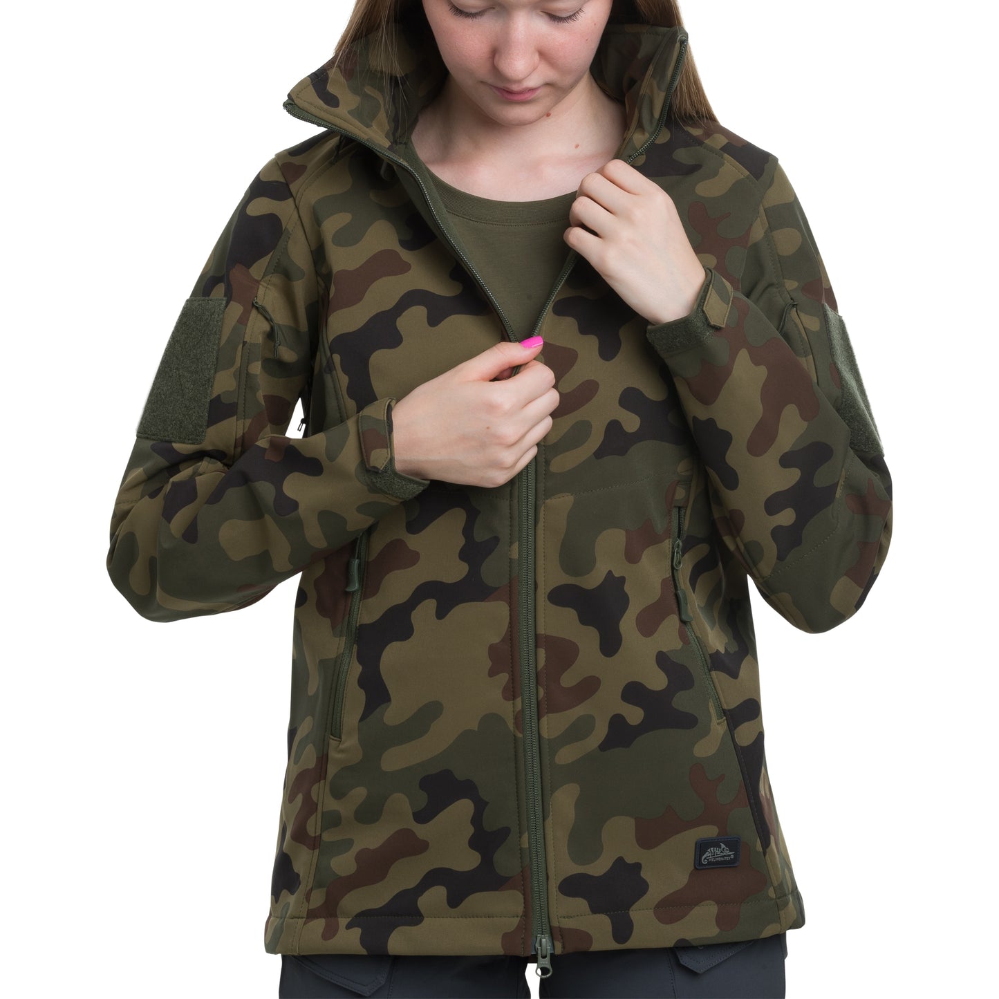 Kurtka damska Helikon Gunfighter Softshell - wz.93 Pantera PL Woodland