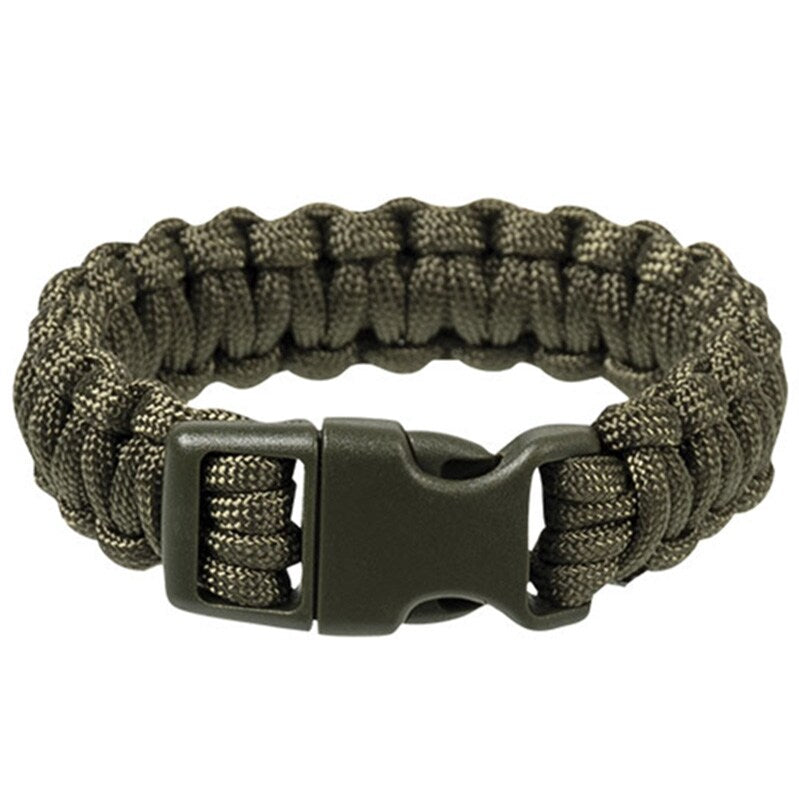 Bransoletka Paracord Mil-Tec klamra 22 mm - Olive