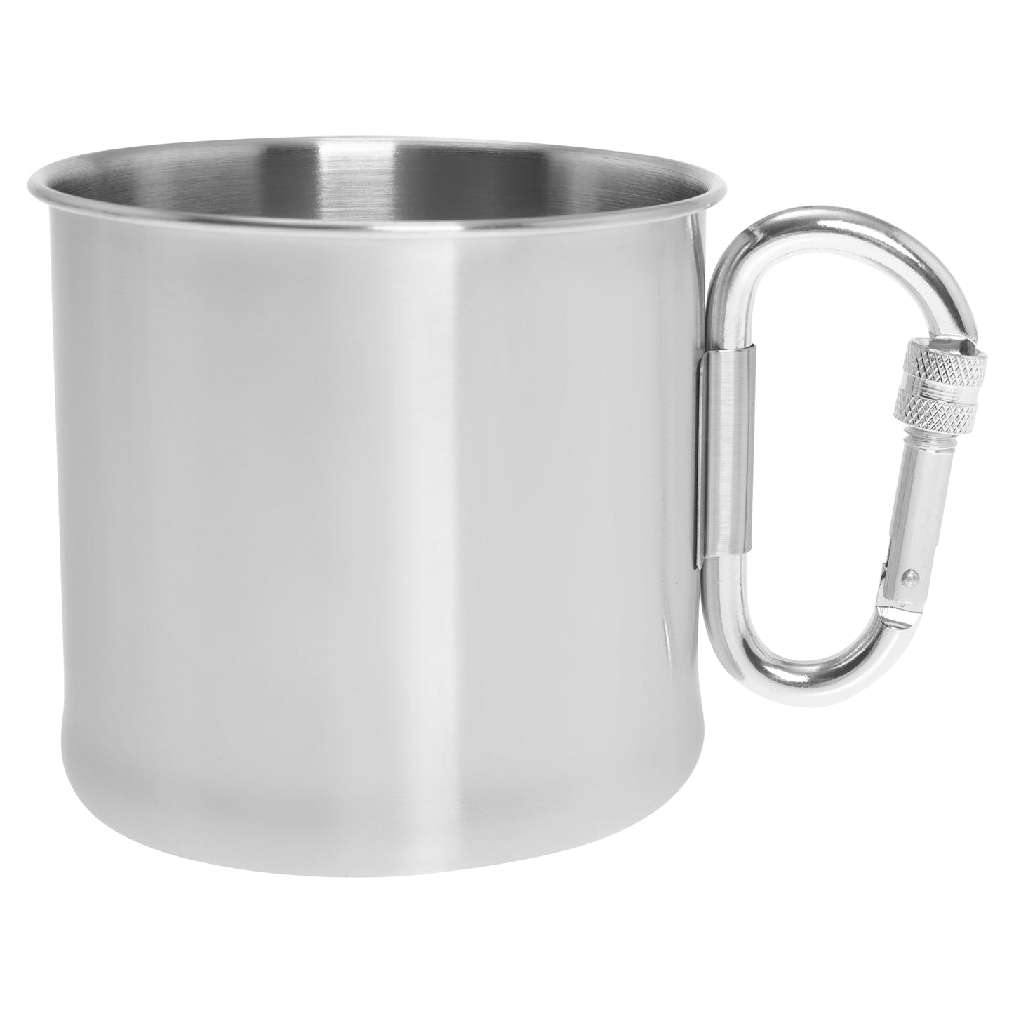Kubek stalowy Mil-Tec z karabinkiem 500 ml