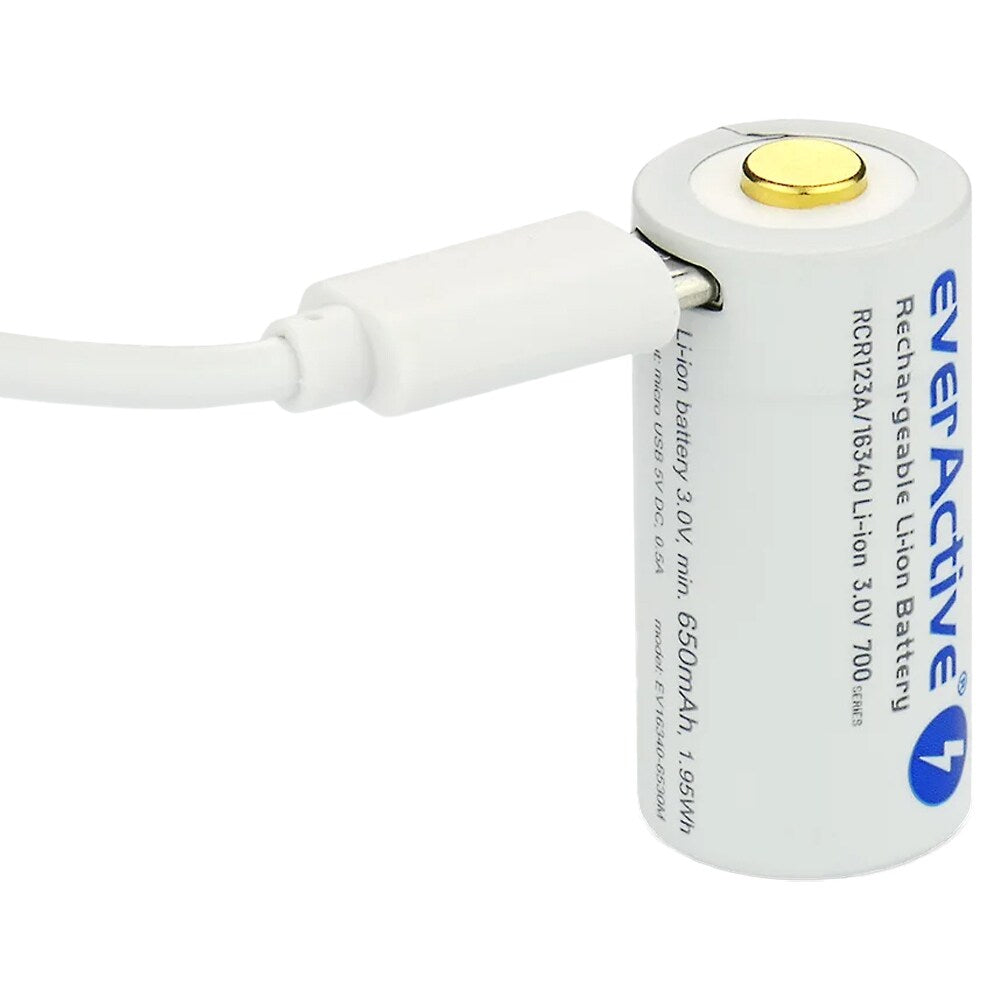 Akumulator 3 V everActive 16340 z zabezpieczeniem - 700 mAh