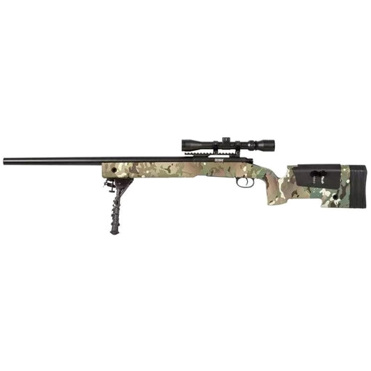 Karabin snajperski ASG Specna Arms SA-S02 Core High Velocity z lunetą i dwójnogiem - MultiCam