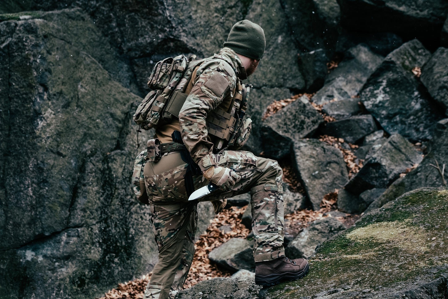 Modułowa kamizelka taktyczna Helikon Guardian Military Set MultiCam - na płyty L