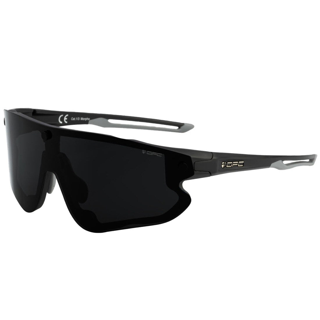 Okulary przeciwsłoneczne OPC All Round Morpho - Matt Black/Smoke/Yellow Set