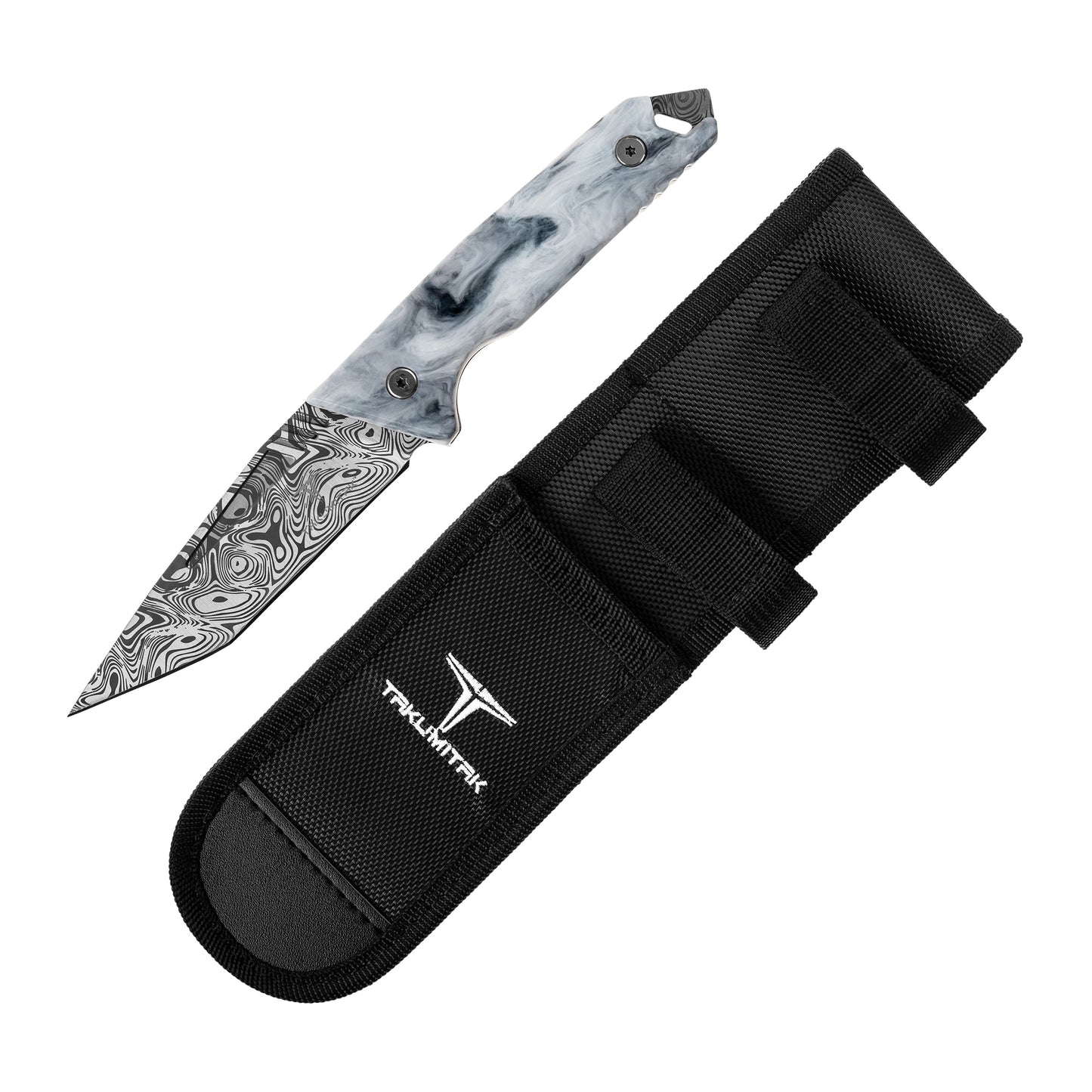 Nóż Takumitak Bloodstrike - Damascus/Grey