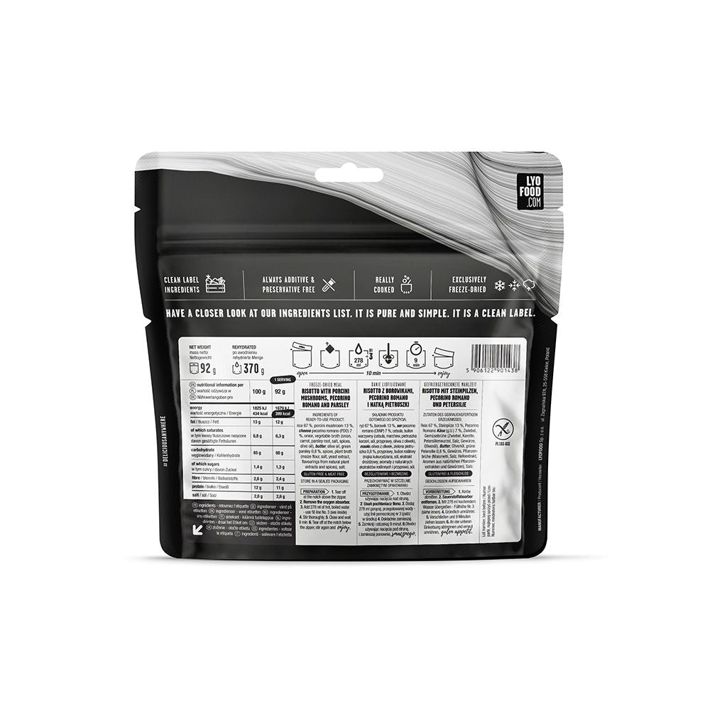 Żywność liofilizowana LYOFOOD Risotto z borowikami 370 g