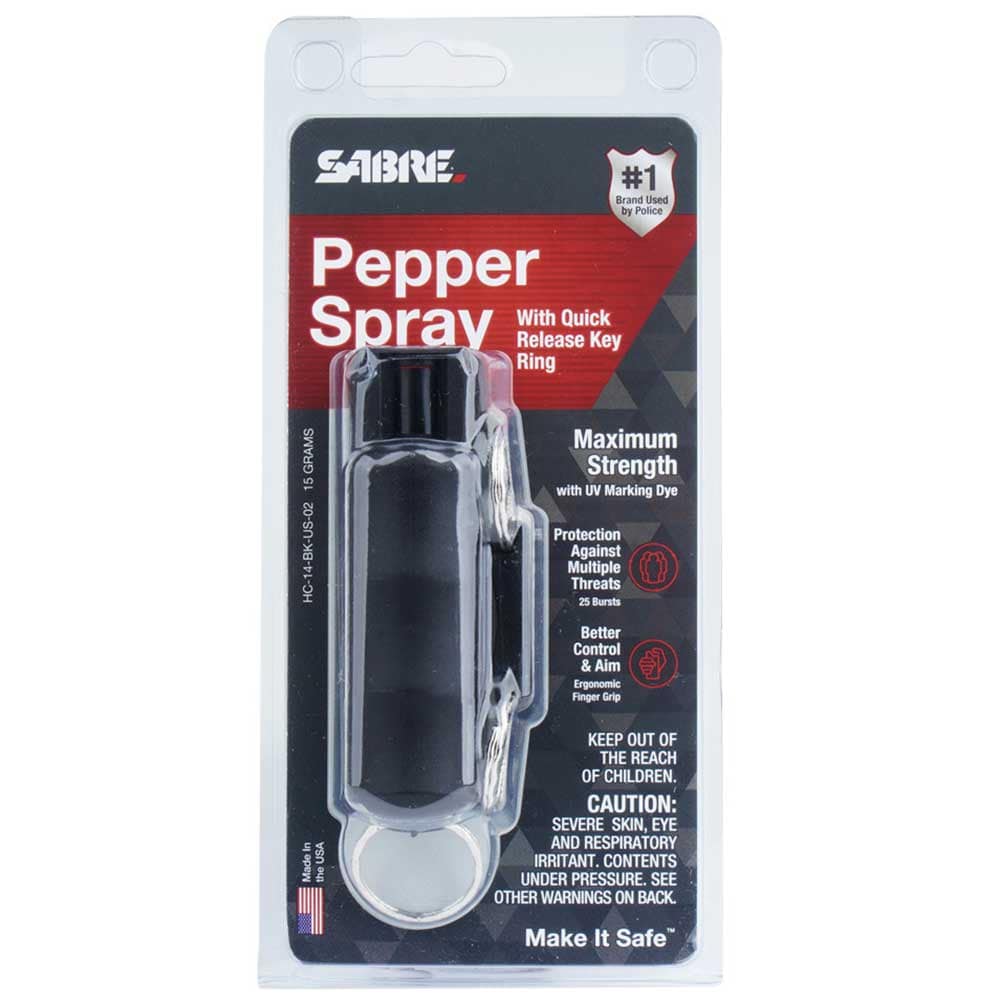 Gaz pieprzowy Sabre Red Quick Release Pepper Spray 16 ml Black - strumień