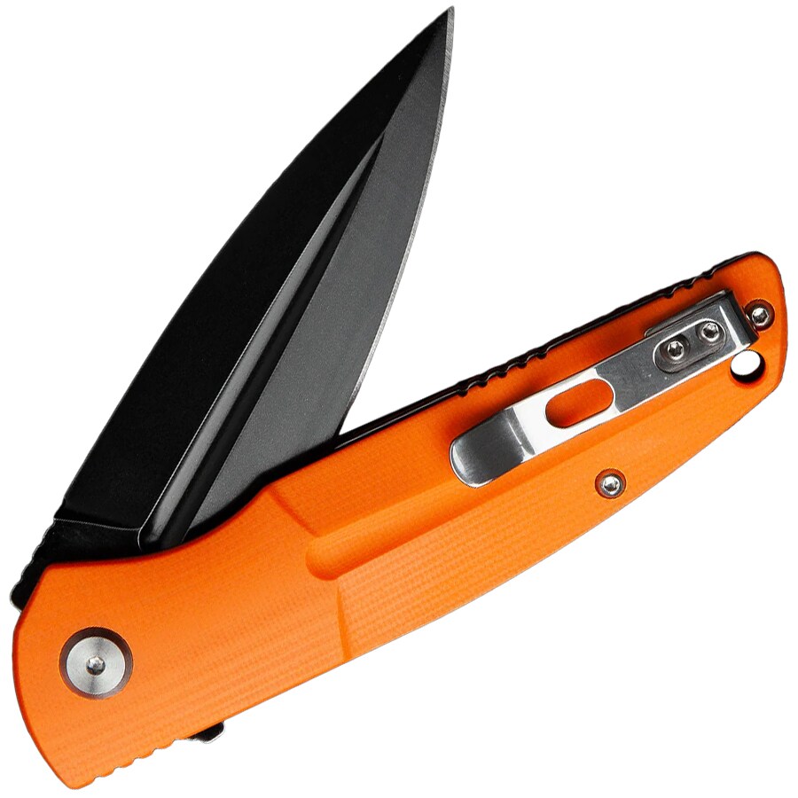 Nóż składany Bestech Knives Fin Black Stonewash - Orange