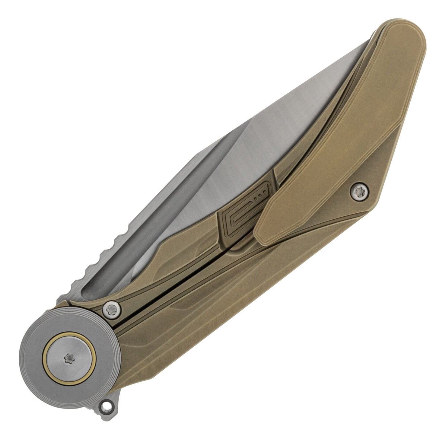 Nóż składany Bestech Knives Seraph M390 - Bronze Titanium/Satin