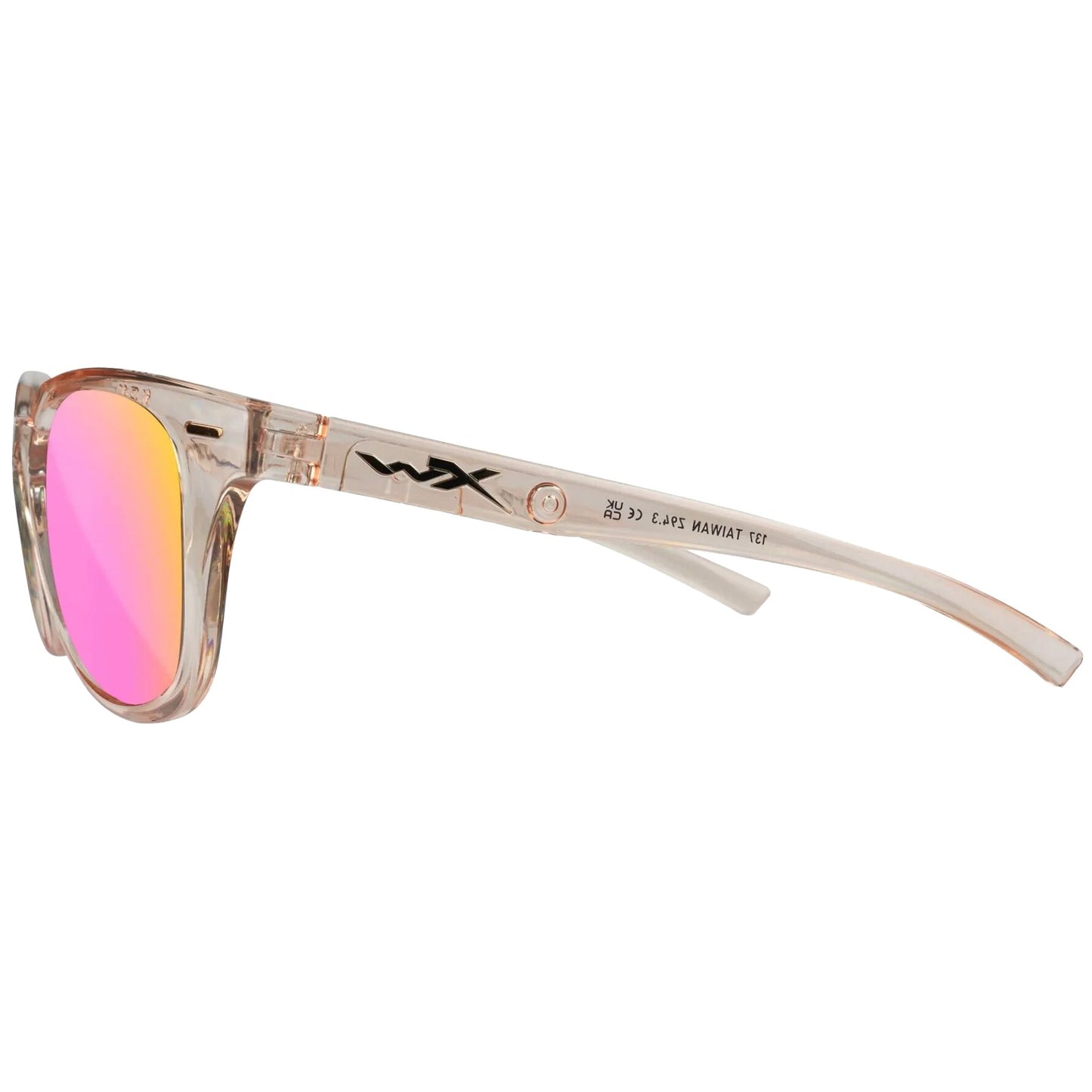 Okulary damskie Wiley X Ultra - Captivate Polarized Rose Gold Mirror/Gloss Crystal Blush