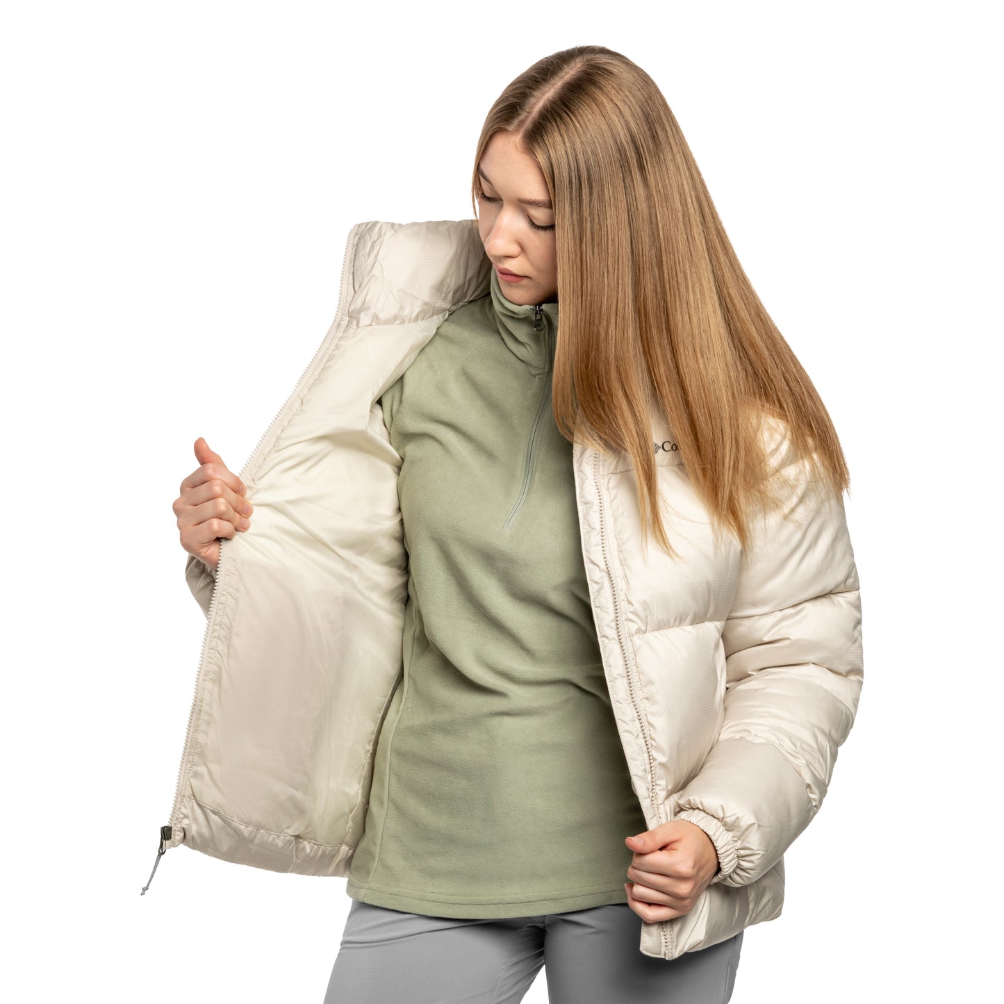 Kurtka damska Columbia Puffect II Full Zip Jacket - Dark Stone