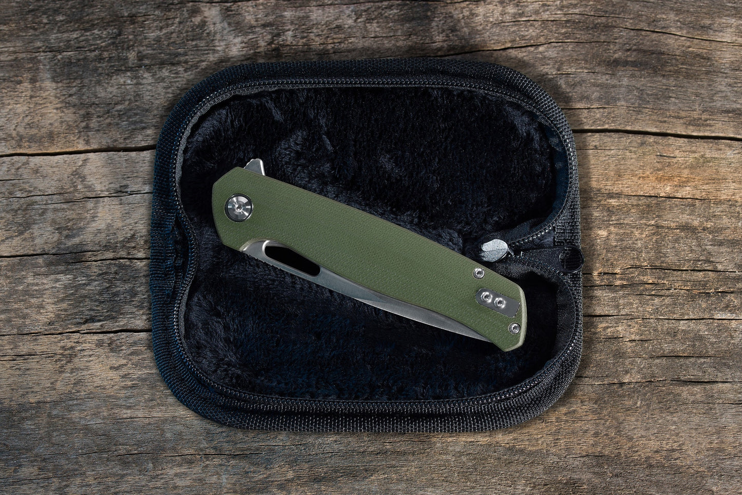 Nóż składany Badger Outdoor D2 Orix - Green