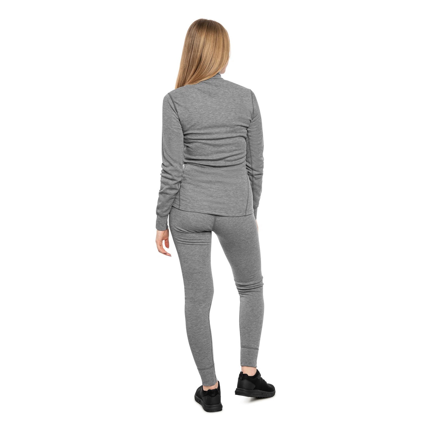 Legginsy termoaktywne damskie Odlo Active Warm Eco - Melange Grey