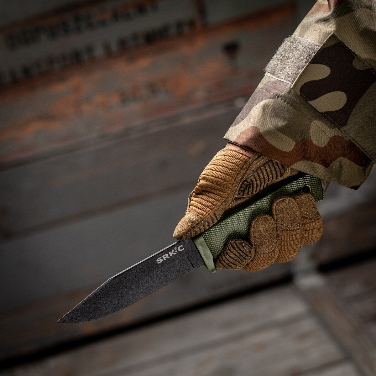 Nóż Cold Steel SRK Compact SK-5 - OD Green