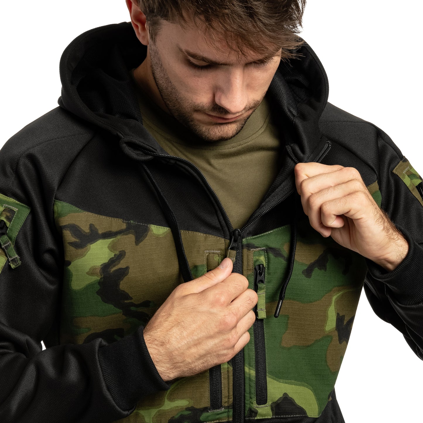 Bluza Helikon Rogue Hoodie - Black/ERDL