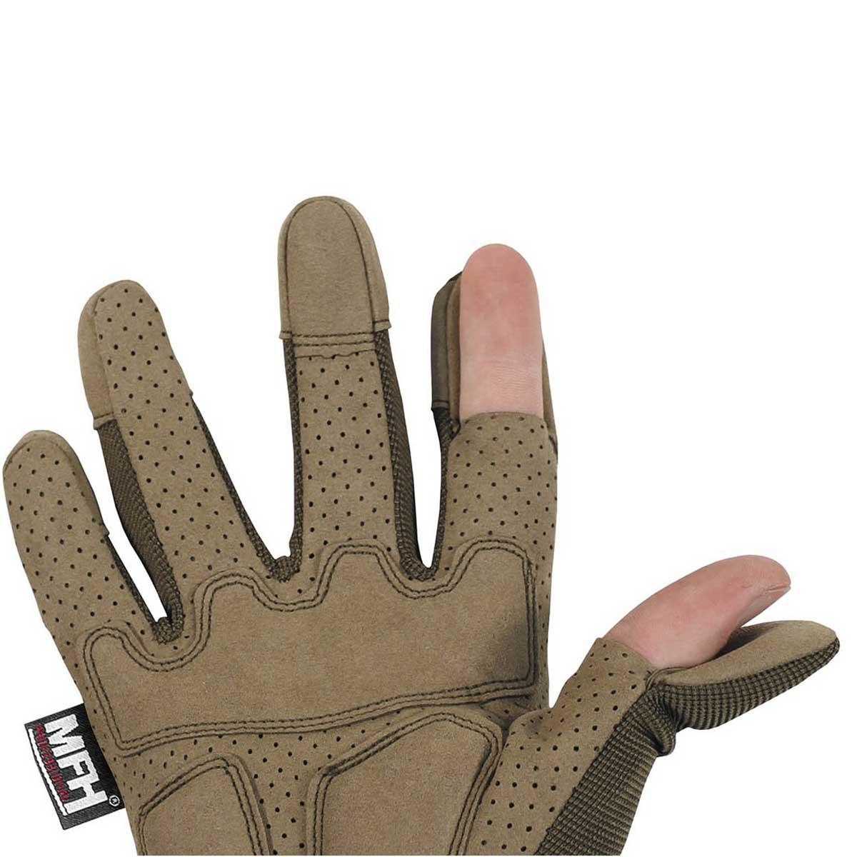 Rękawice taktyczne MFH Tactical Gloves Action - Coyote Tan