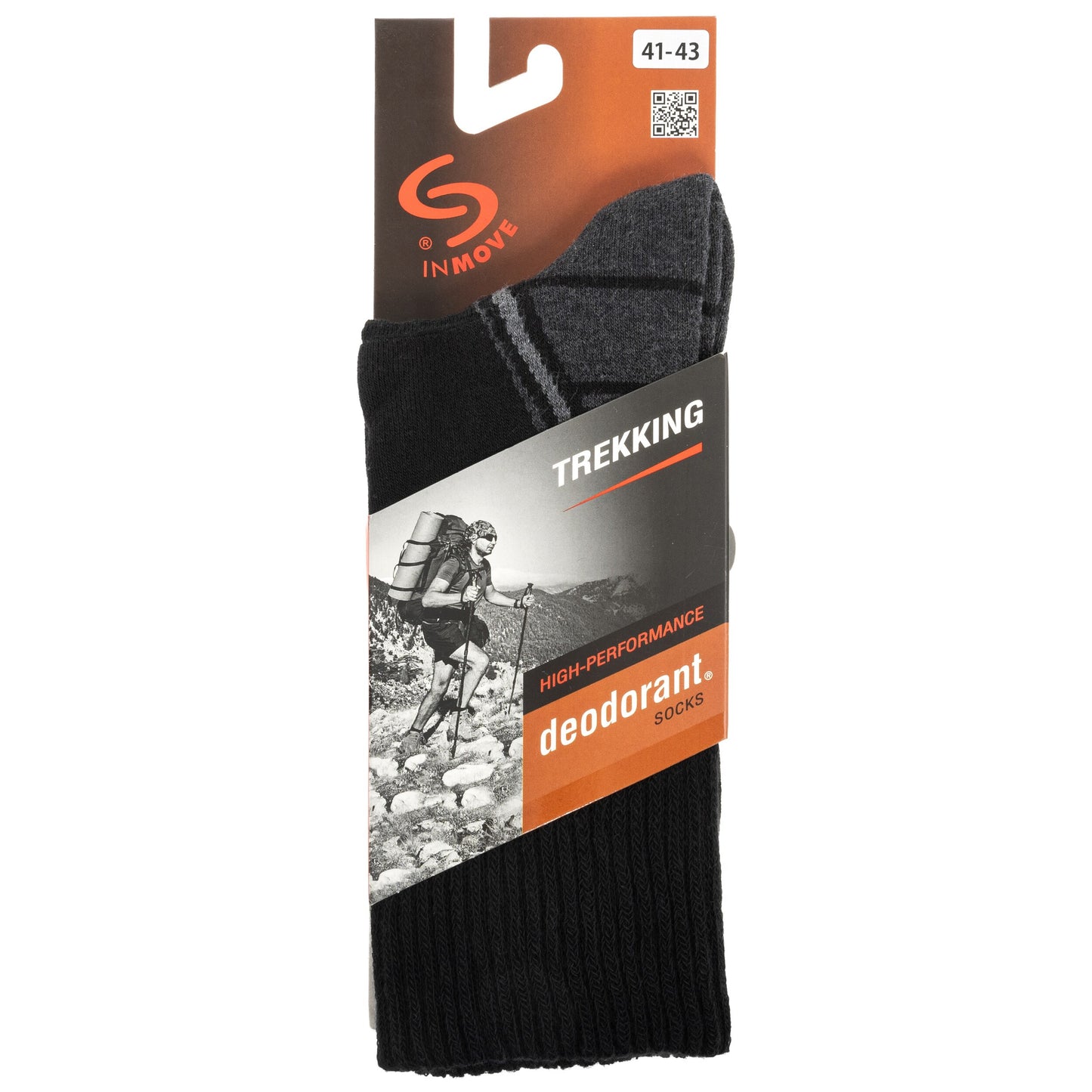 Skarpety INMOVE Trekking Deodorant - Antracyt/Czarny