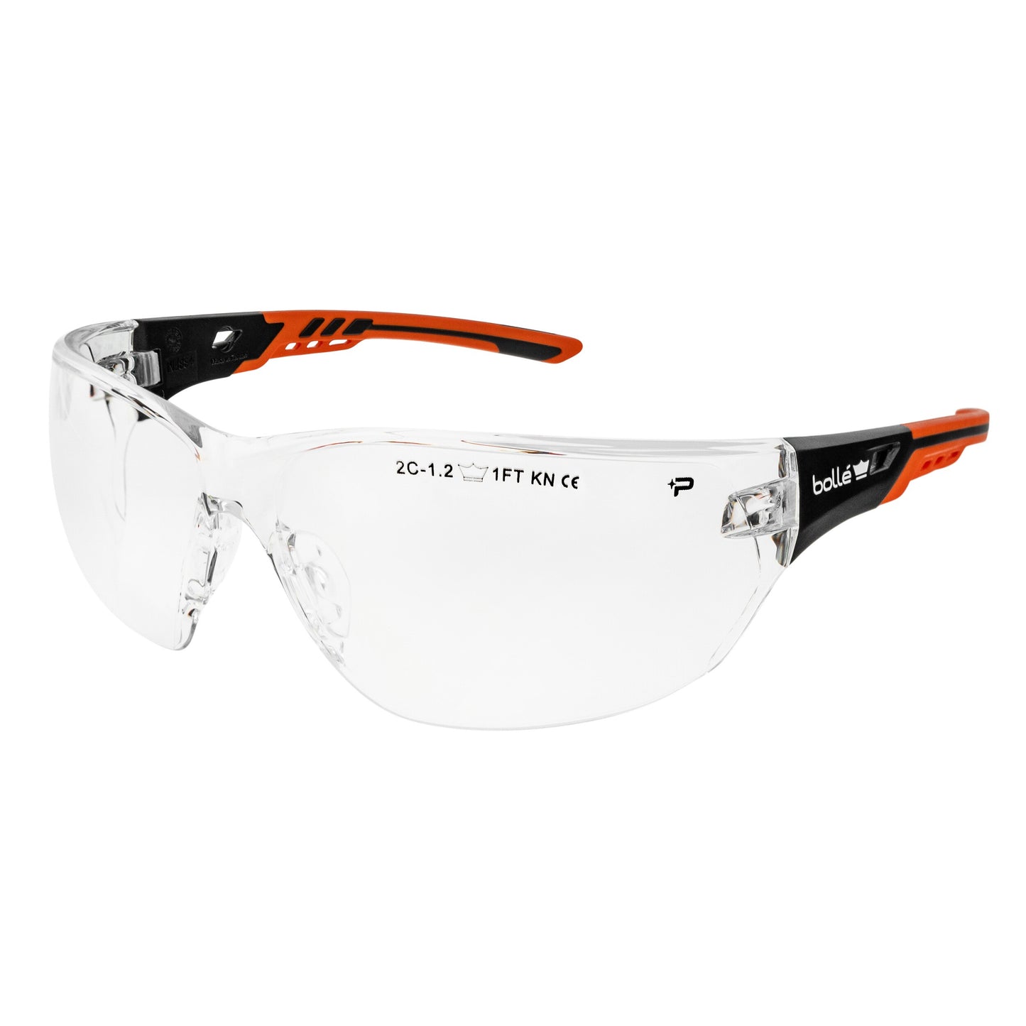 Okulary taktyczne Bolle NESS+ Clear - Black/Orange