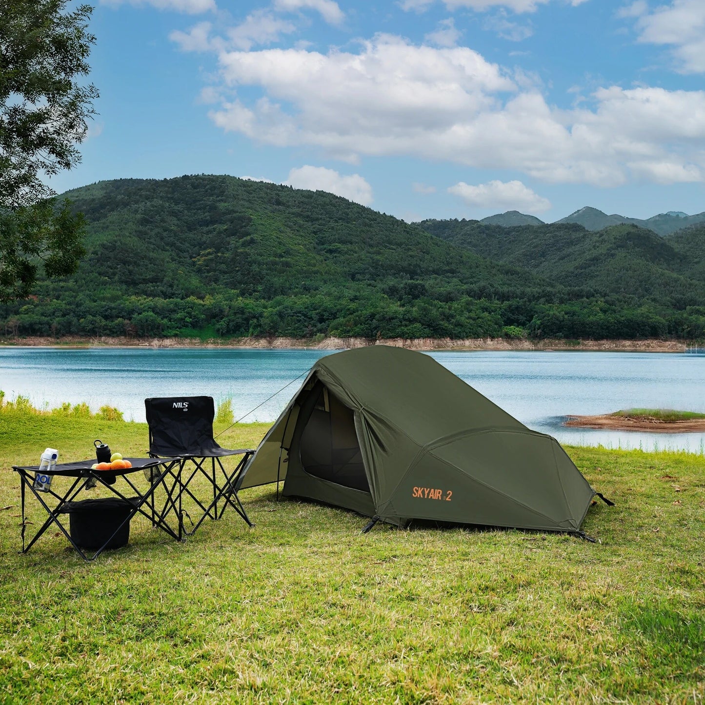 Namiot 2-osobowy Nils Camp NC2502 Ultra Light Skyair 2 - Zielony