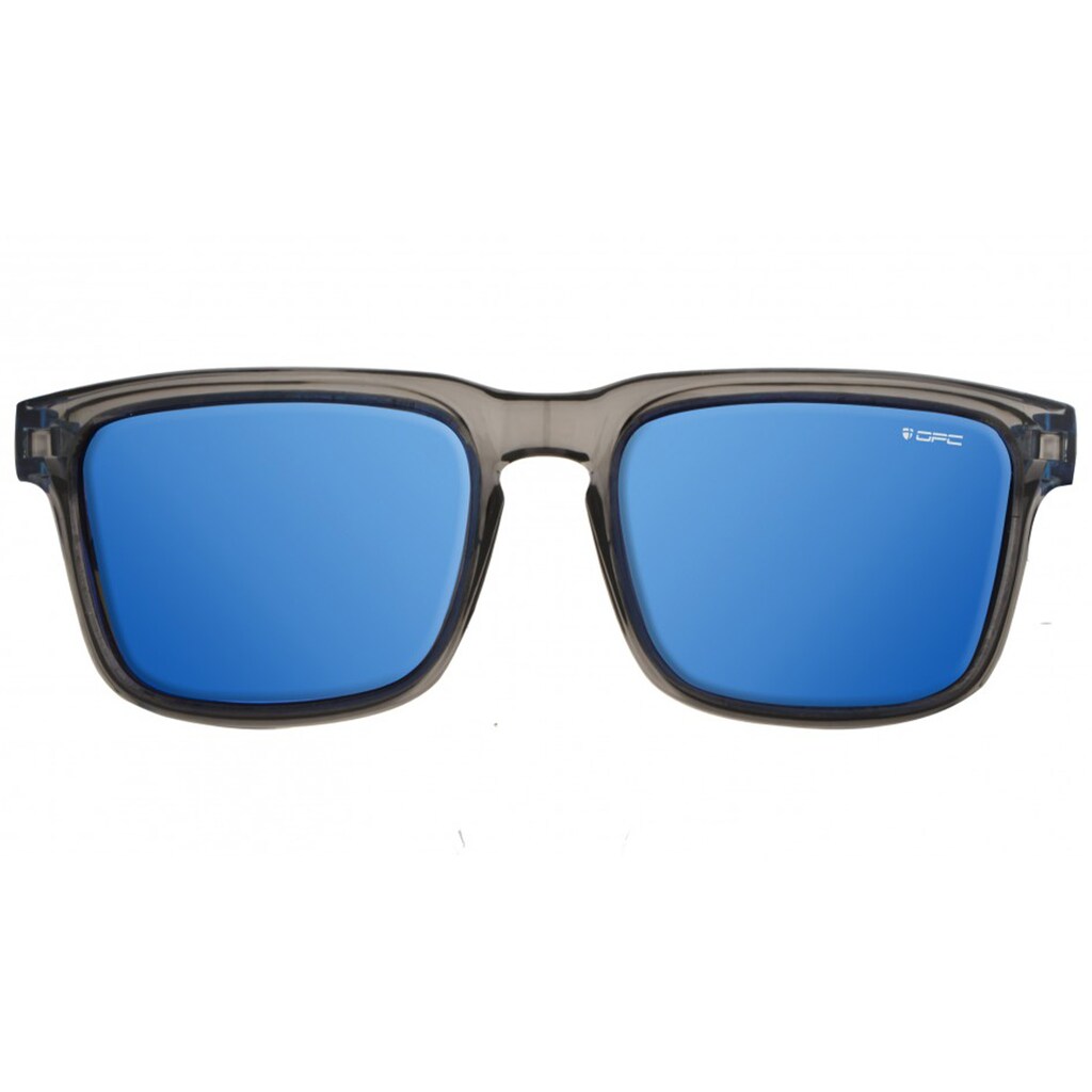 Okulary przeciwsłoneczne OPC Lifestyle California Black Matt Blue Revo z polaryzacją