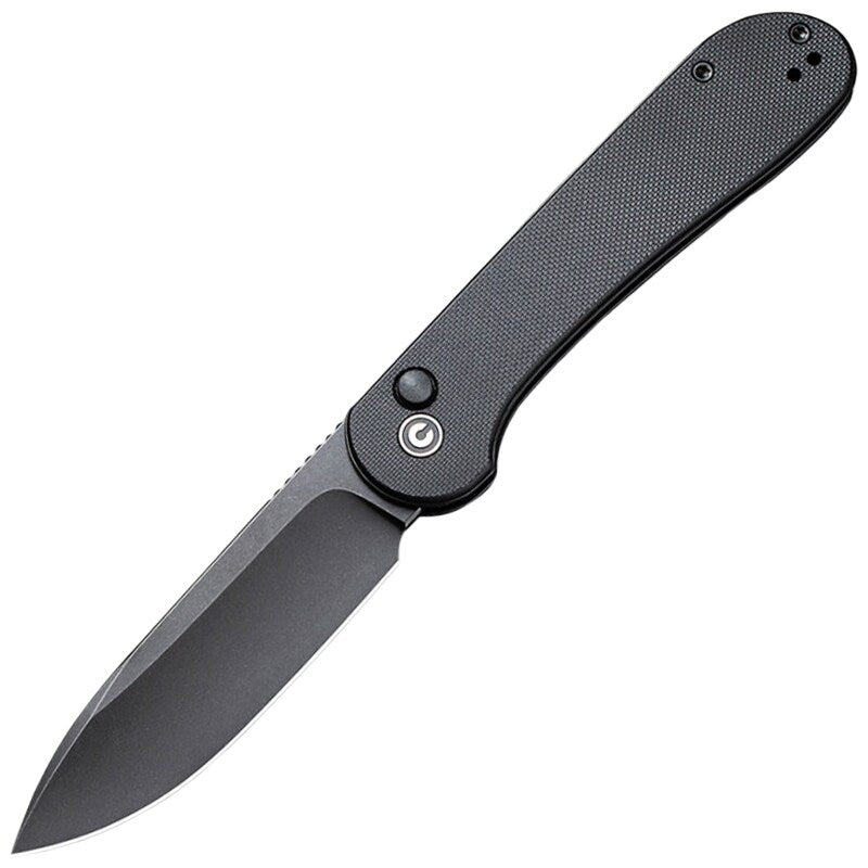Nóż składany Civivi Elementum Button Lock - All Black G10