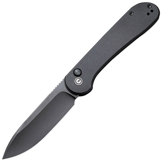 Nóż składany Civivi Elementum Button Lock - All Black G10
