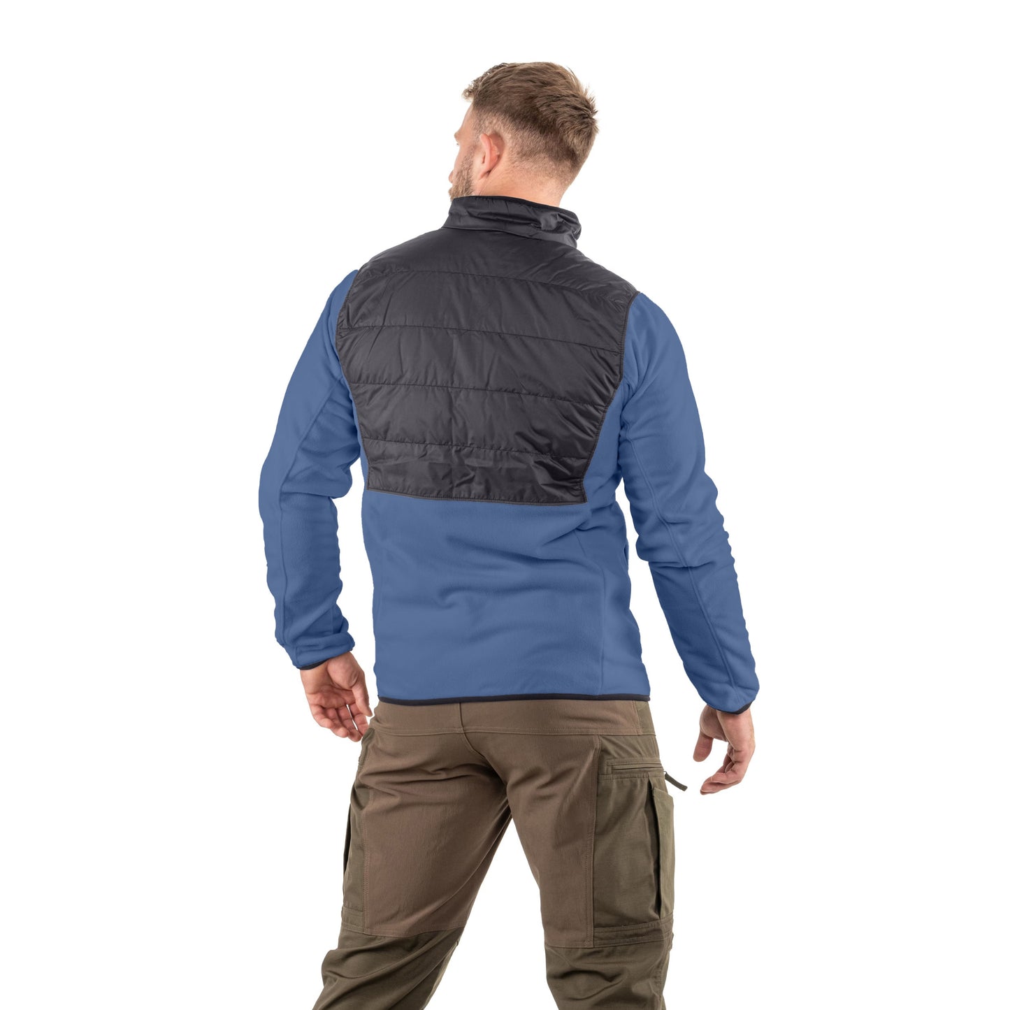 Polar Columbia Basin Butte II Hybrid Fleece Jacket - Dark Mountain/Black