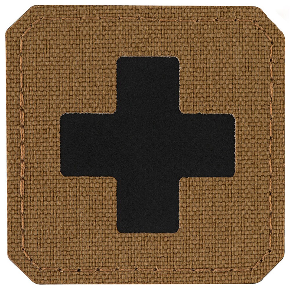 Naszywka medyczna M-Tac Medic Cross Laser Cut - Coyote/Black