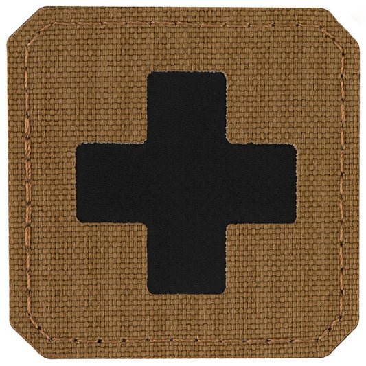 Naszywka medyczna M-Tac Medic Cross Laser Cut - Coyote/Black