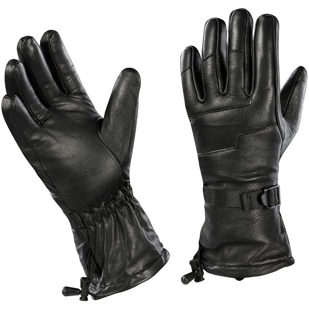 Rękawice zimowe skórzane M-Tac - Black