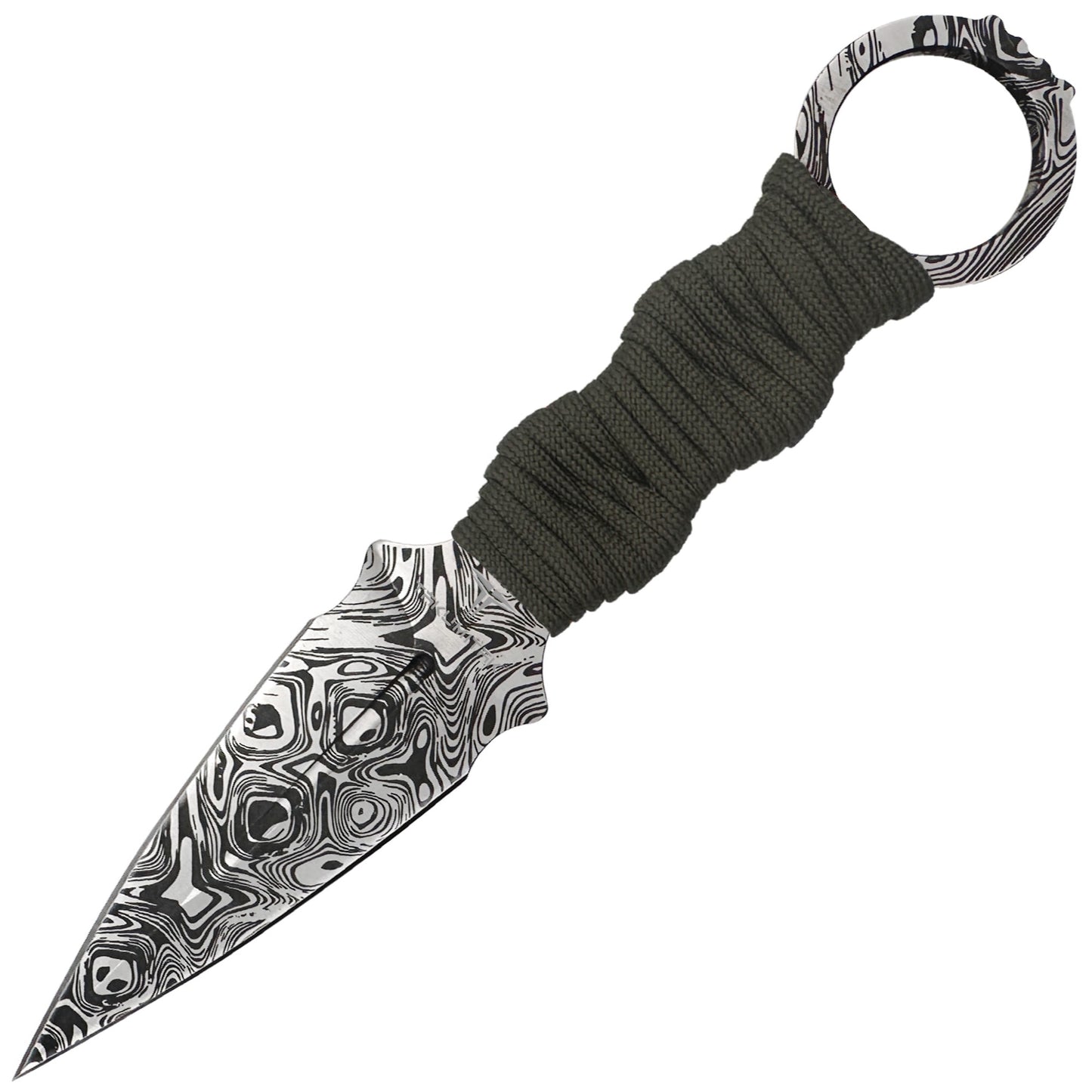Nóż Takumitak Defender - Damascus/Olive