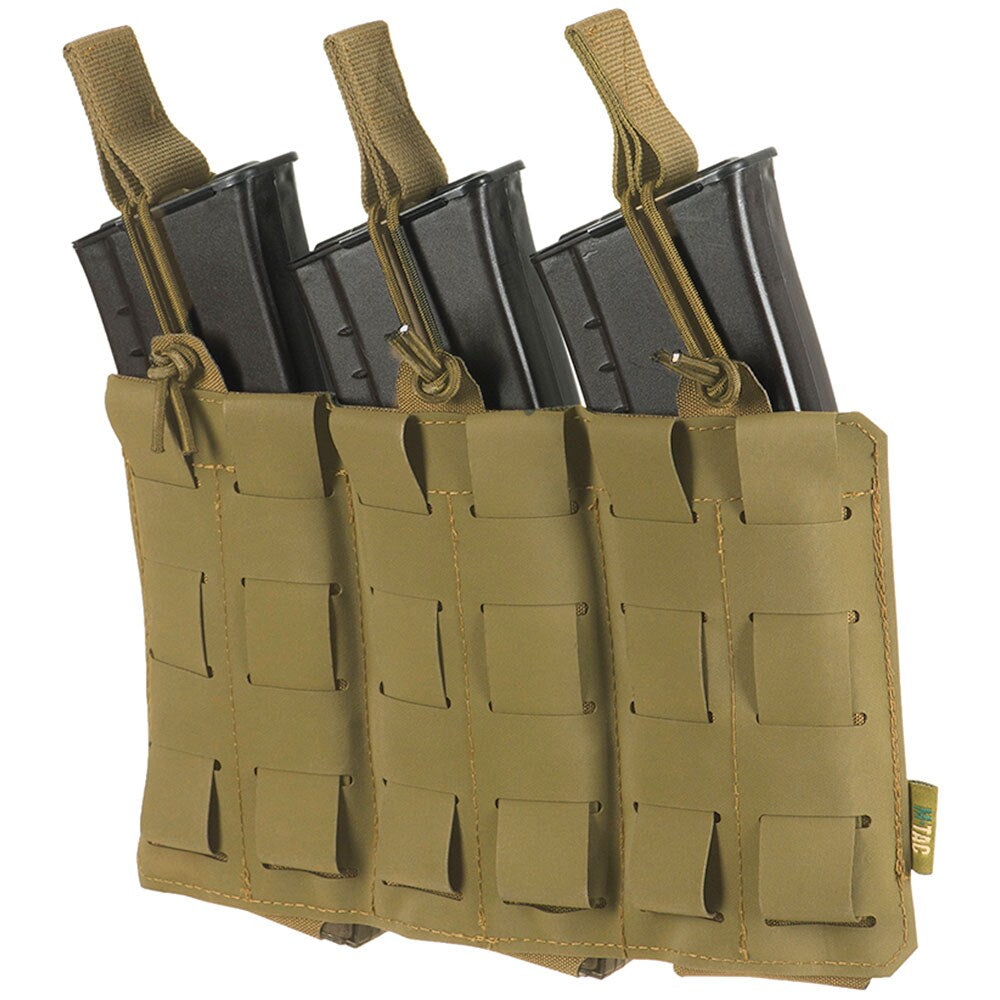 Ładownica elastyczna M-Tac Elite Laser Cut na 3 magazynki karabinowe - Coyote