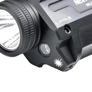 Latarka na broń z celownikiem laserowym Nextorch WL21R - 650 lumenów, Red Laser