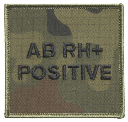 Emblemat - grupa krwi AB Rh+ wz.2010 - wz.93 Pantera PL Woodland