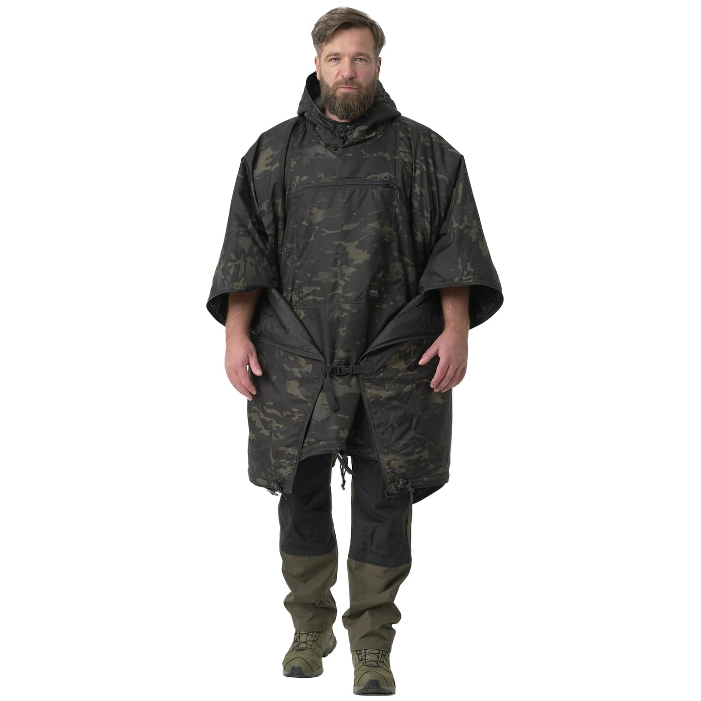 Ponczo Helikon Swagman Roll Climashield Apex z funkcją śpiwora - MultiCam Black