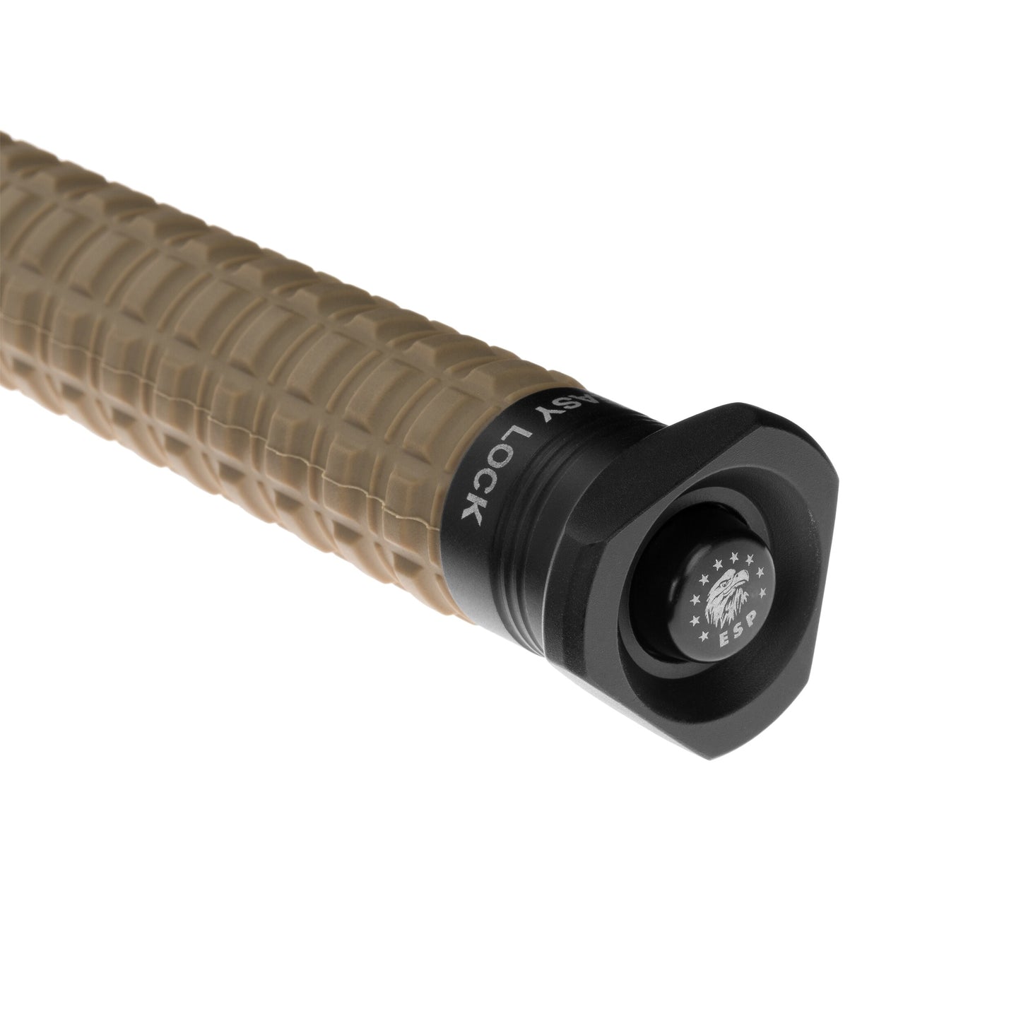 Pałka teleskopowa ESP Easy Lock Anti-Slip Triangle End hartowana 18" - Khaki/Black