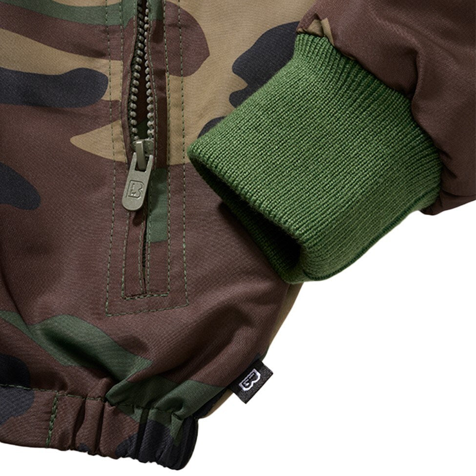 Kurtka dziecięca Brandit Windbreaker Frontzip - Woodland
