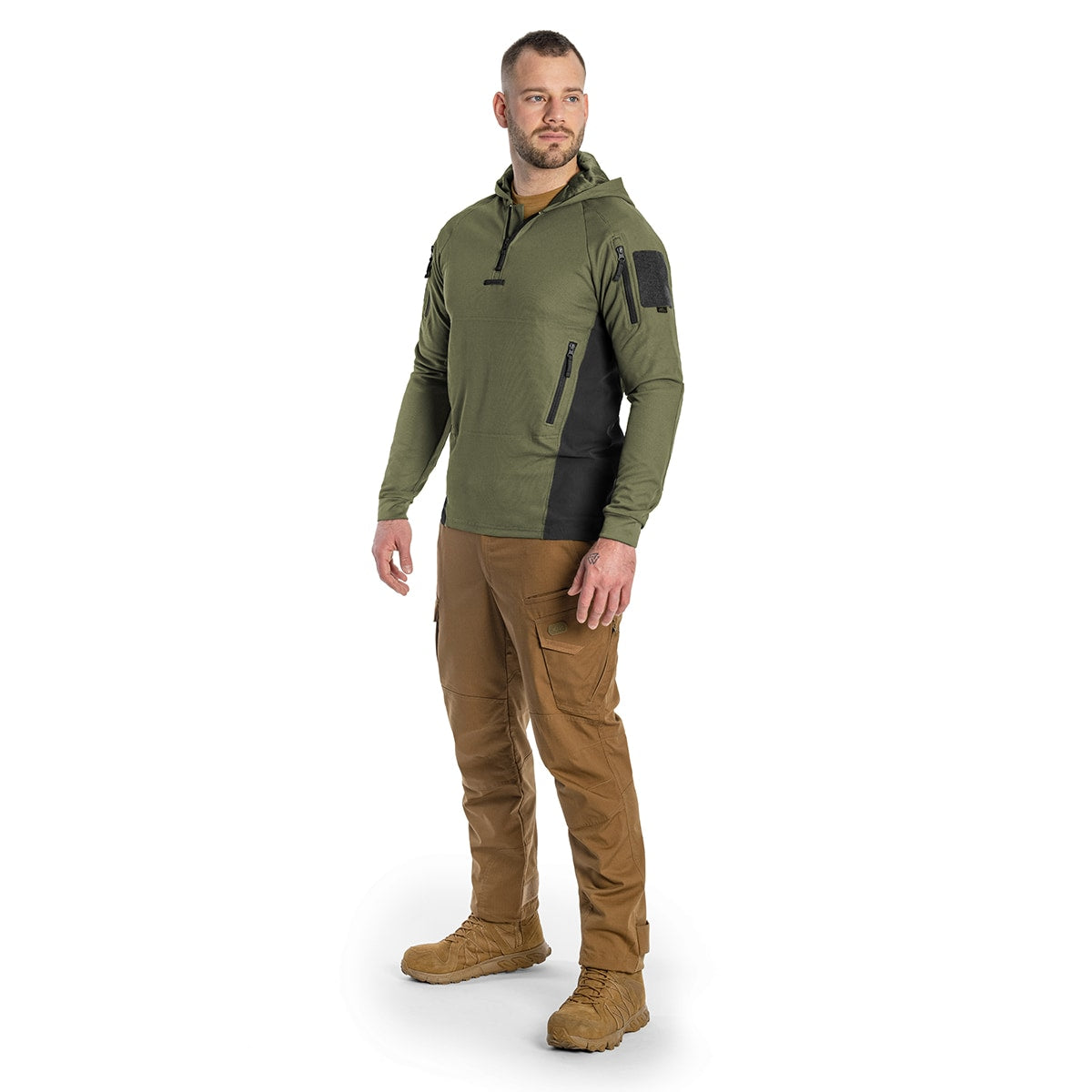 Bluza Helikon Range Hoodie TopCool - Olive Green/Black