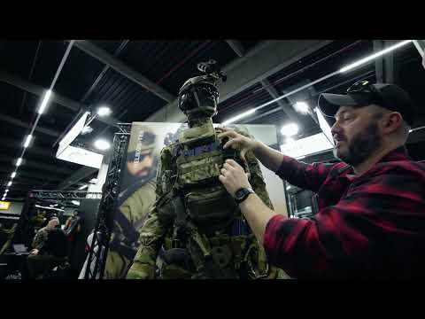 Modułowa kamizelka taktyczna Helikon Guardian Military Set Black - na płyty M