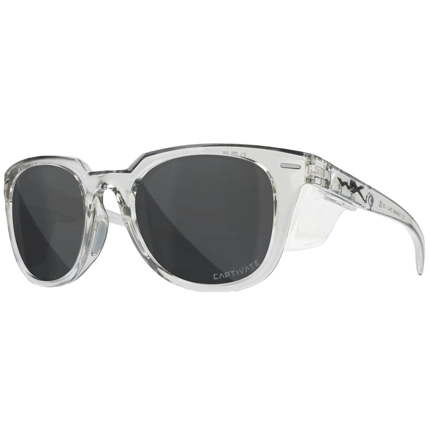 Okulary damskie Wiley X Ultra - Captivate Polarized Grey/Gloss Crystal Light Grey