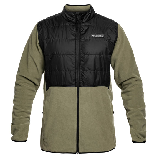 Polar Columbia Basin Butte II Hybrid Fleece Jacket - Stone Green/Black