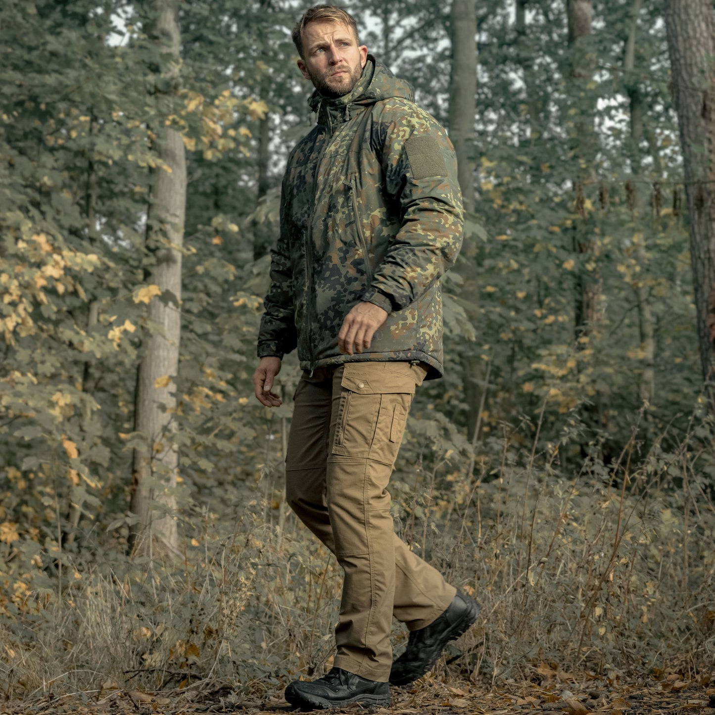 Kurtka Helikon Level 7 Climashield Apex 100 g - Flecktarn