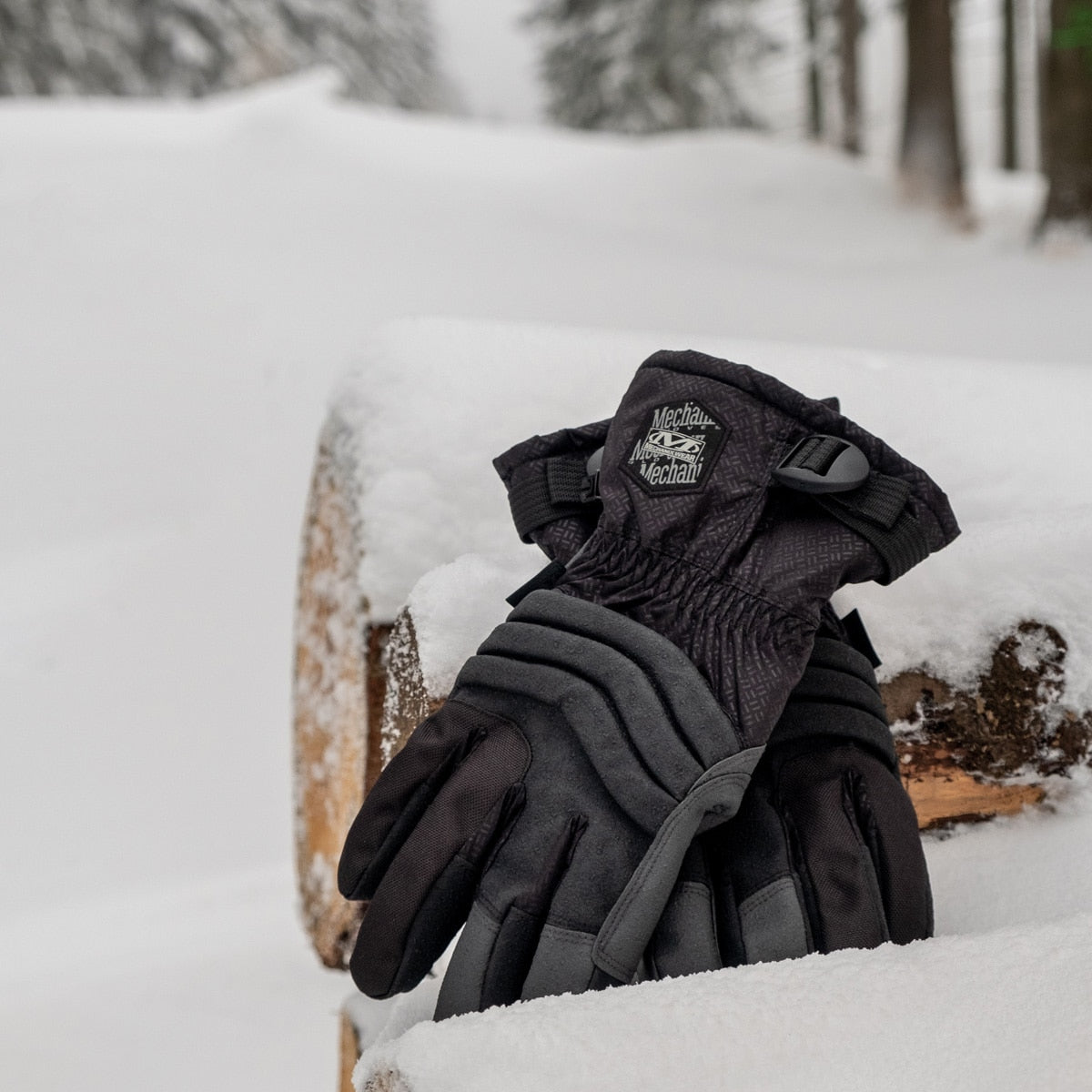 Rękawice taktyczne Mechanix Wear ColdWork Peak - Black/Grey