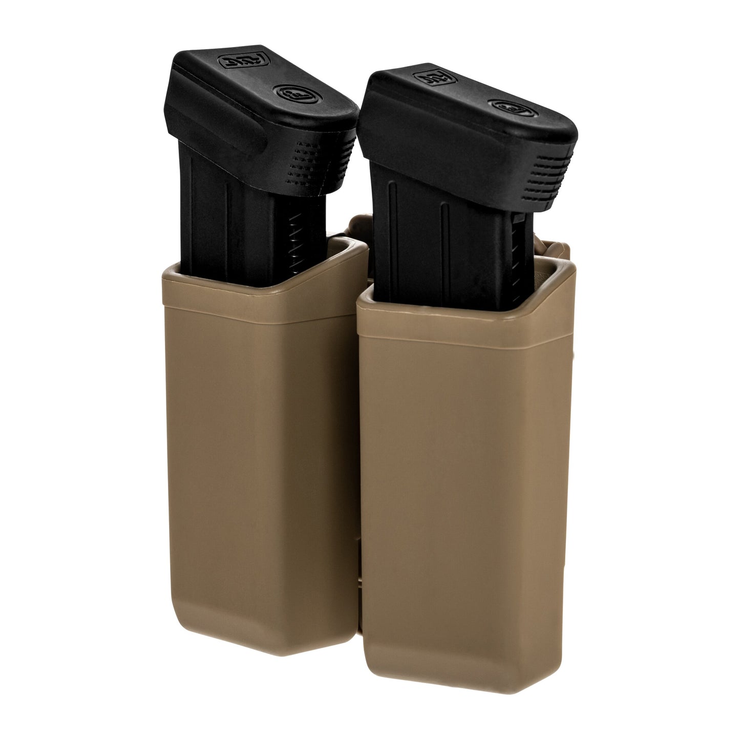 Podwójna ładownica obrotowa ESP z montażem UBC-07 Clip na magazynki MP5/UZI - Khaki