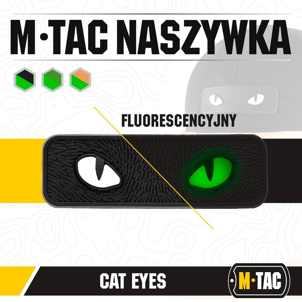 Naszywka M-Tac Cat Eyes 3D PVC - Black