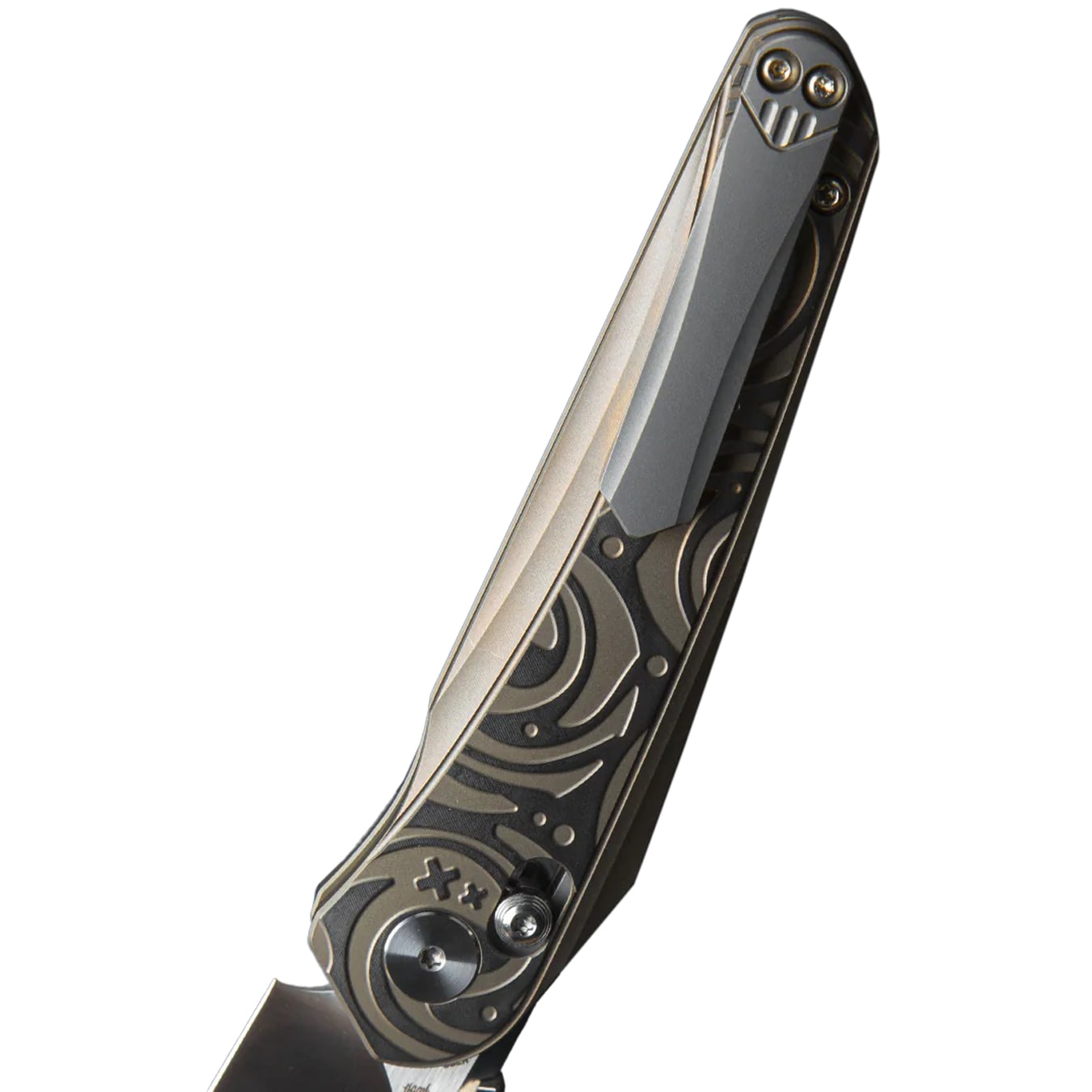 Nóż składany Bestech Knives Mothus - Satin/Light Bronze Titanium