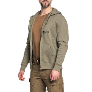 Bluza Alpha Industries Basic Zip Hoody - Olive