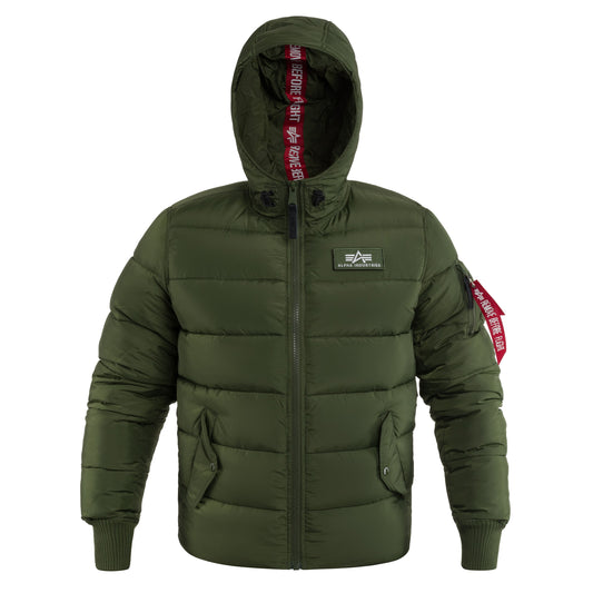 Kurtka Alpha Industries Hooded Puffer FD - Dark Green