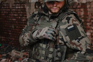 Modułowa kamizelka taktyczna Helikon Guardian Military Set wz.93 Pantera PL Woodland - na płyty L